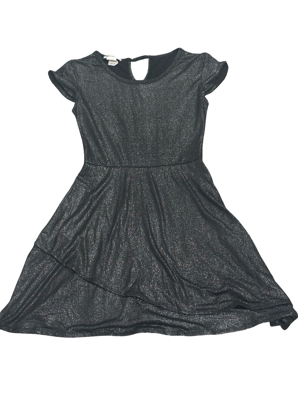 EUC Area Code 401 Girls' Size 10 Sparkle Black Fit-and-Flare Dress